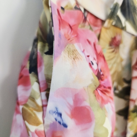 Jason Wu Multicolor Floral High Waist Shorts Pockets Belt Size 8 M - Picture 4 of 8